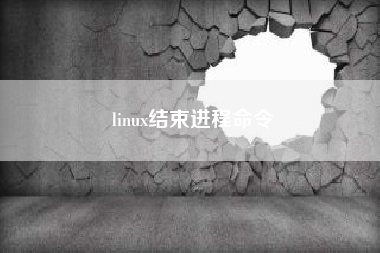 linux结束进程命令（windows中强制终止进程的命令）