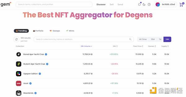 NFT 聚合器 Gem V2 体验分享 能否接力 Blur？