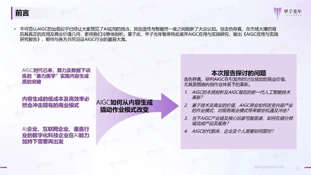 2023年AIGC应用与实践展望报告：AIGC时代到来，企业及个人需要如何面对？