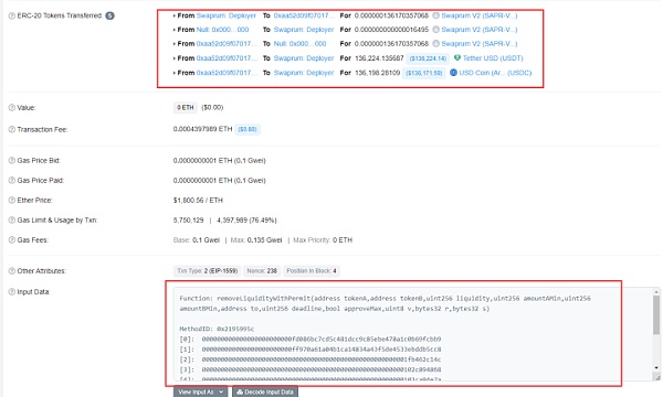 Arbitrum公链又一项目发生Rug Pull 涉及金额约300万美元