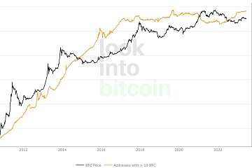 持有至少1枚比特币的独立地址数突破100万，创下历史新高