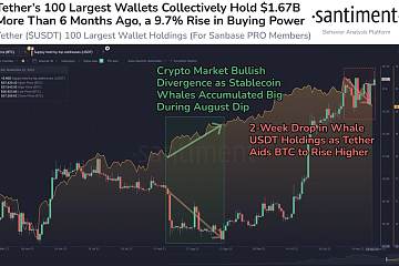 若USDT鲸鱼购买力继续增加，比特币价格有望突破4万美元