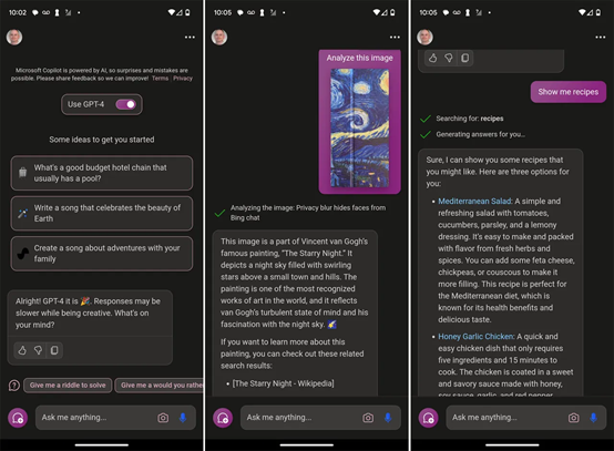 微软发布安卓版Copilot，可免费使用GPT-4、DALL-E 3