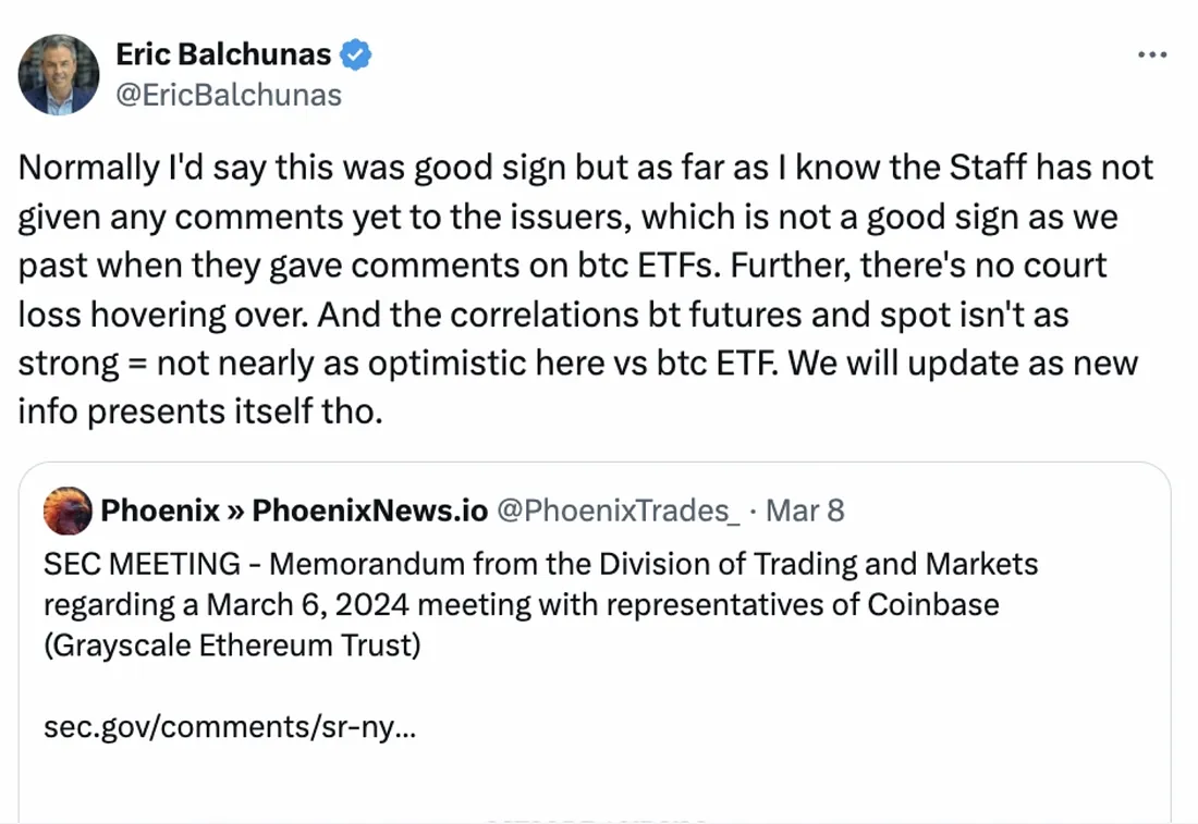 观点：我们要为现货以太坊 ETF 的被拒做好准备么