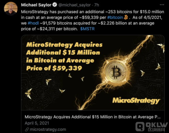 MicroStrategy创始人:即使BTC价格达到800万美元也会买比特币