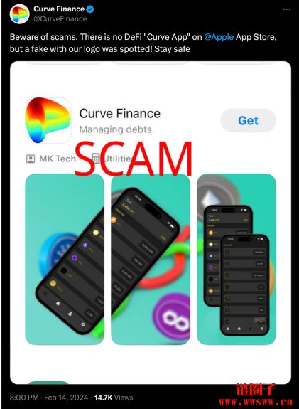 盗版Curve App混进Apple Store，冲上全球金融榜Top 100